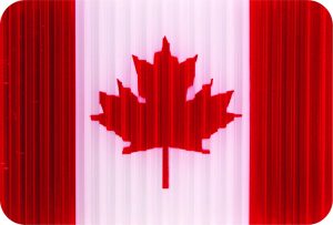 SNBD Traction Pad Rectangle - CANADA FLAG ea. Retail Pkg.