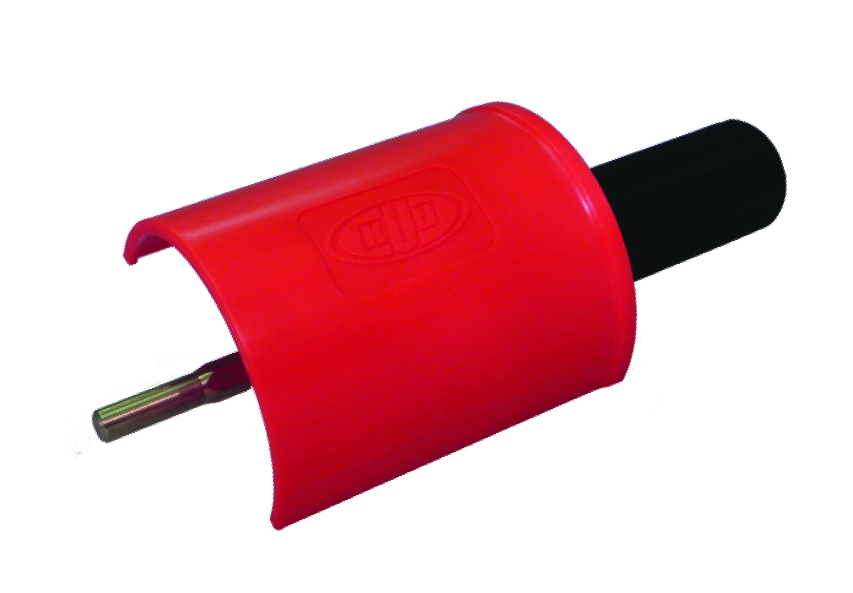 HANDLE for Roto Brush - with safety COVER Holds 100mm brushes