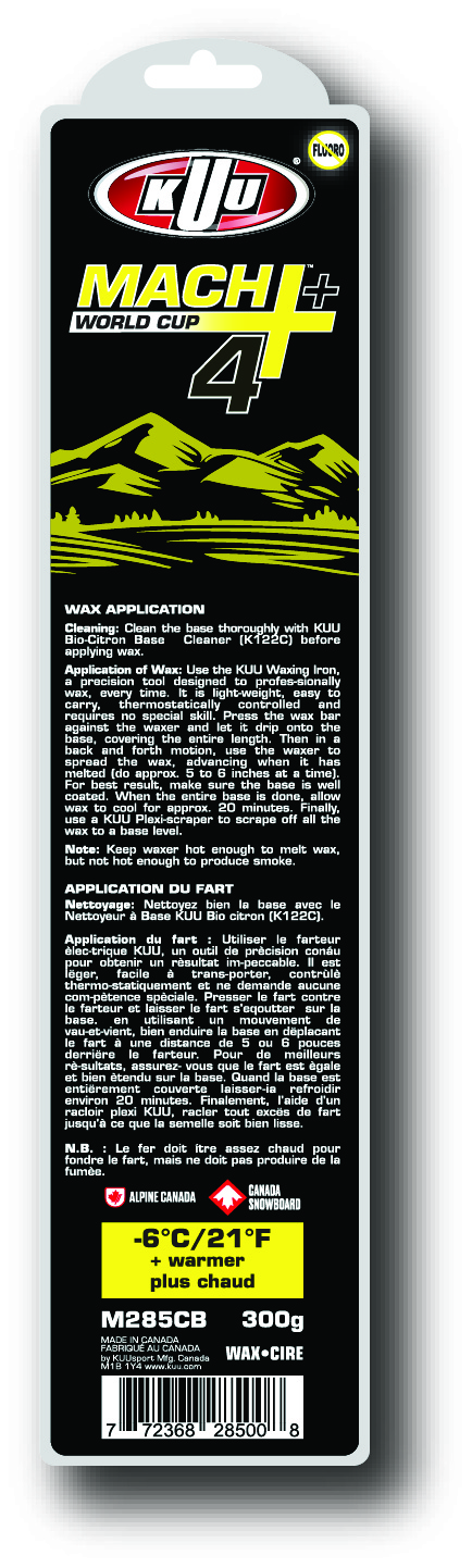 MACH 4+ WORLD CUP YELLOW - Moist (-5c & Warmer) 300g