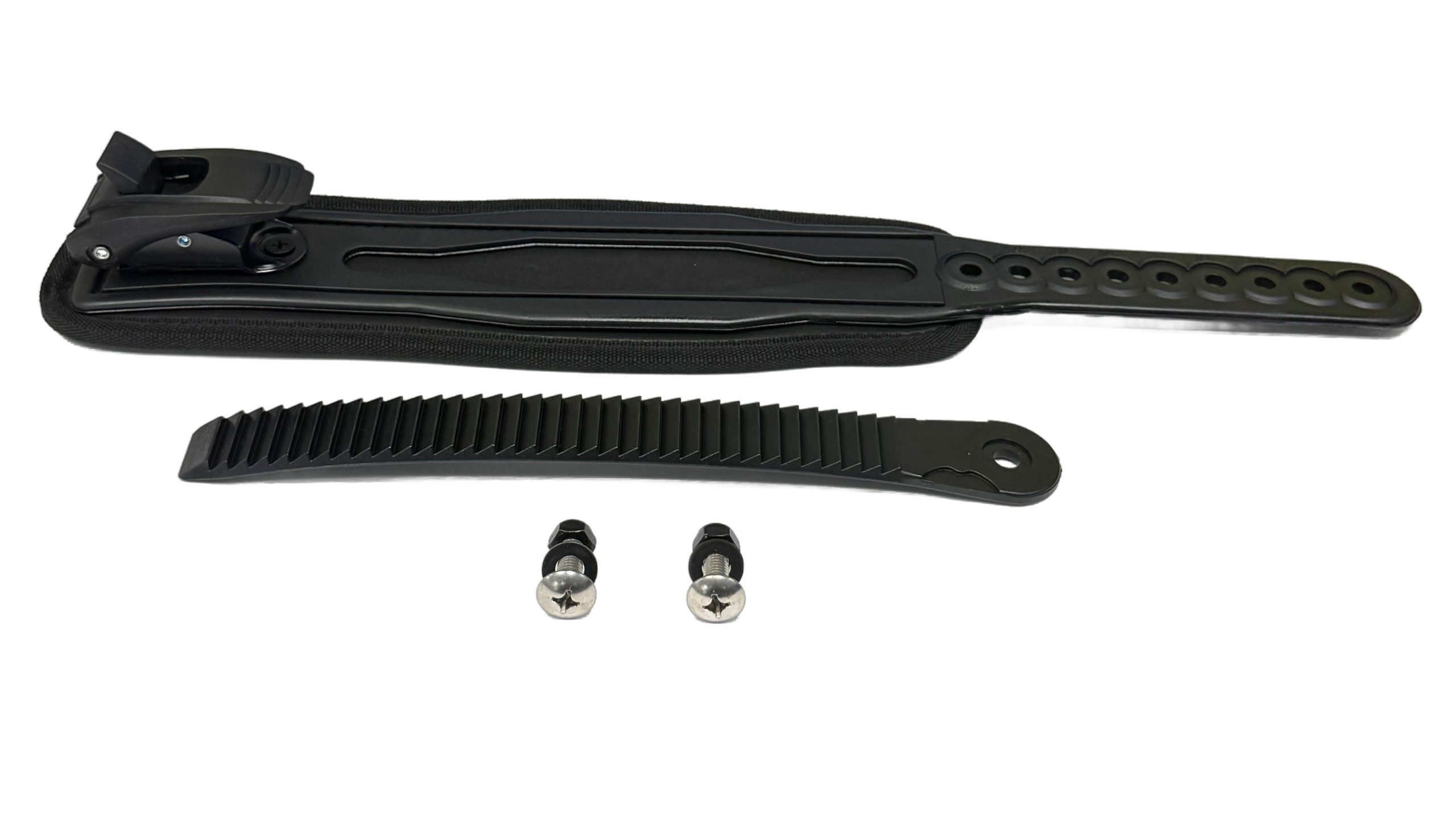 UNI." Ankle strap+ Mesh w/webbing quality+ Ratchet buckle(F)+ Sawtooth(M)+ hardware incl.2screws, nuts & washers(ea) Complete M/F set - One binding only.