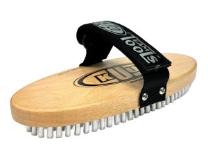 OVAL Nylon Brush SOFT (8" x 3 .5" ) With Adjustable Hand Strap.