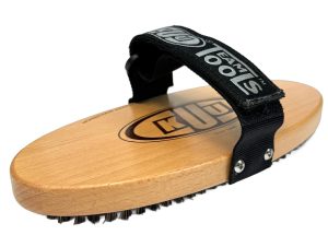 OVAL Horsehair Brush (8" x 3 .5" ) With Adjustable Hand Strap.
